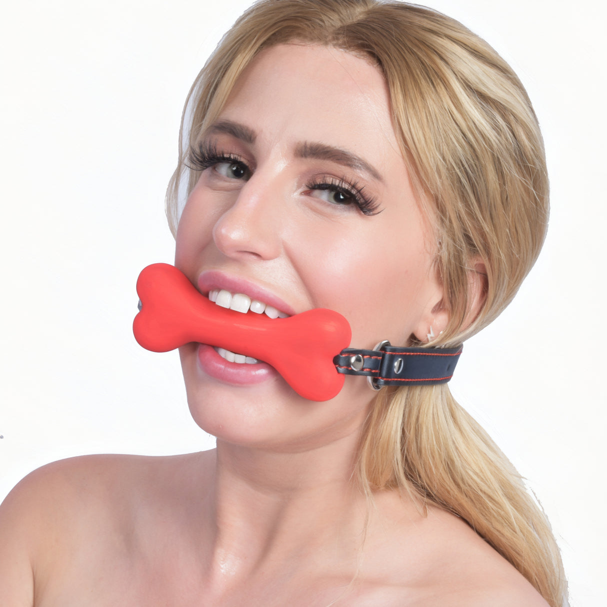Red Dog Bone Gag Ball