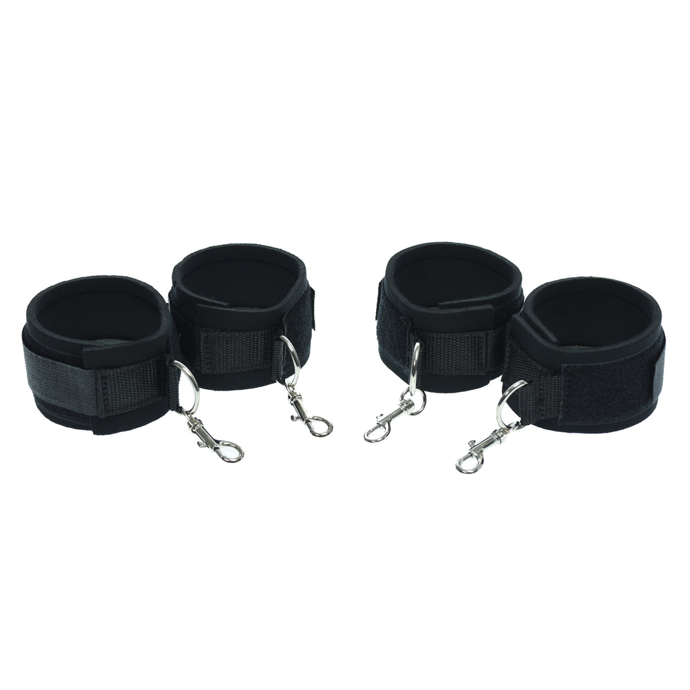 Bondage Bed Restraints With Neoprene Cuffs