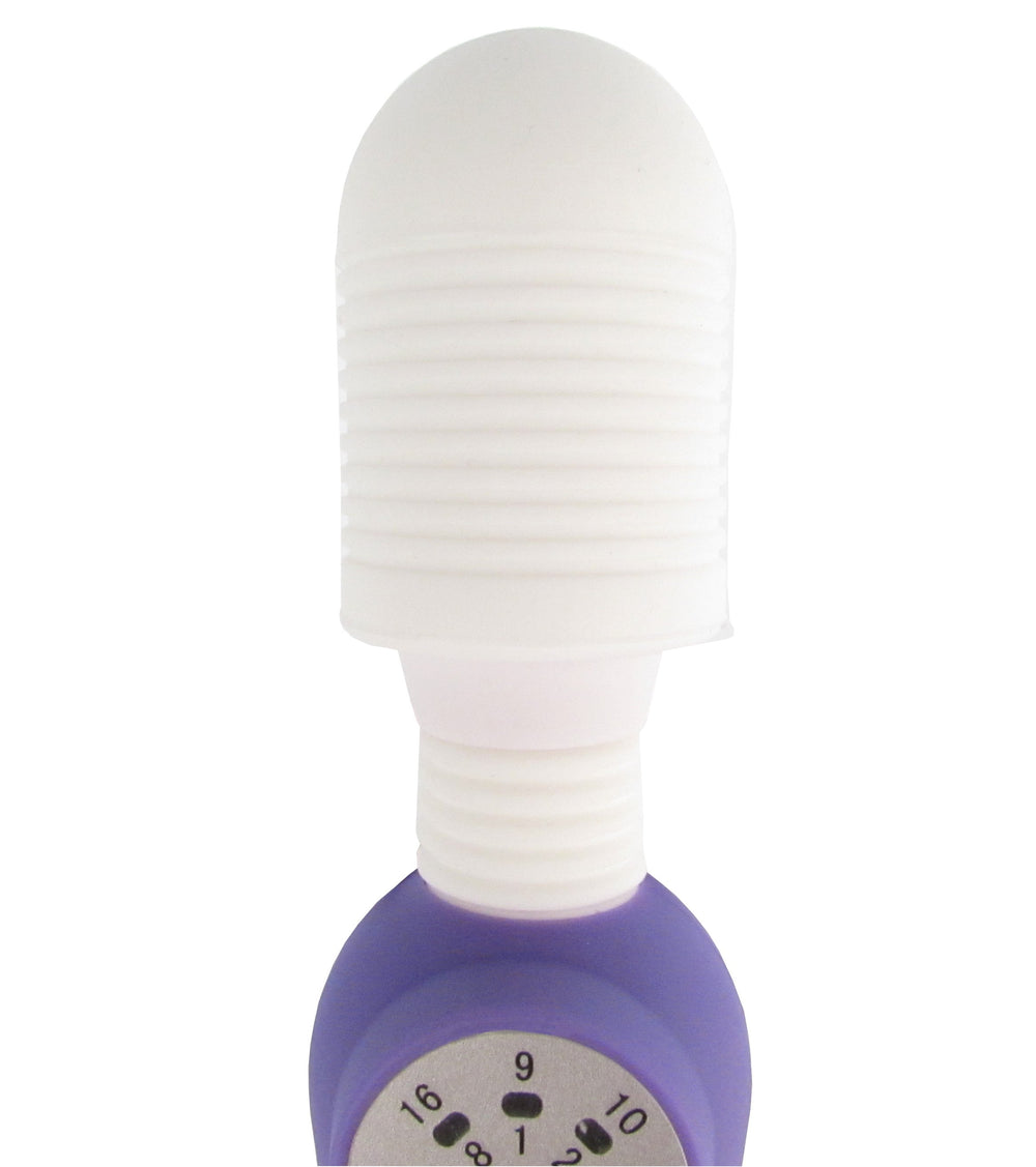 8 Inch Massaging Wand 16 Functions Purple