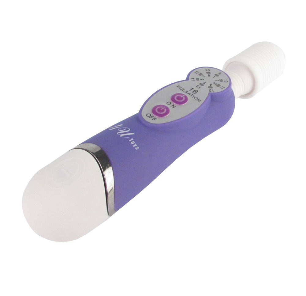 8 Inch Massaging Wand 16 Functions Purple