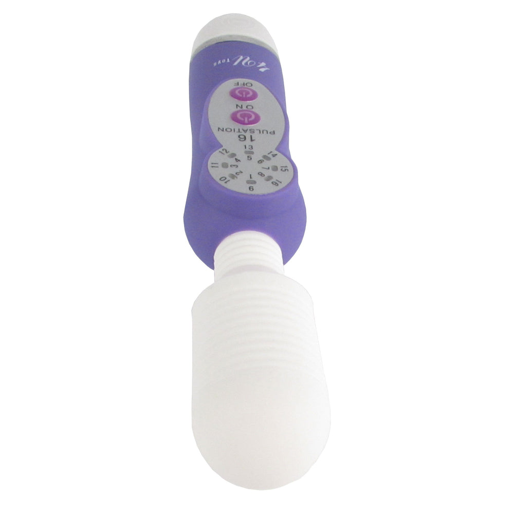 8 Inch Massaging Wand 16 Functions Purple