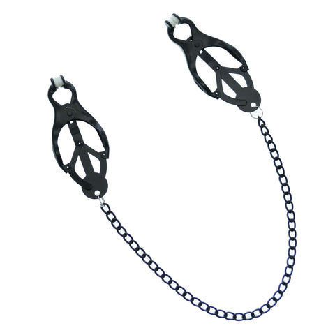 Black Japanese Clover Clamps With Chain