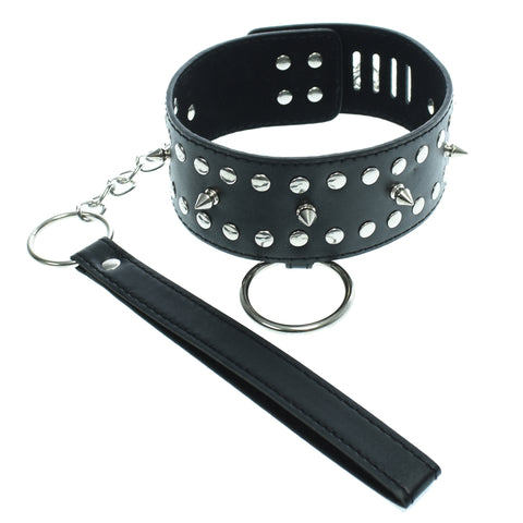 BDSM Spiked Leather Collar