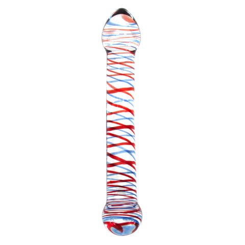 Multi Color Double Ended Glass Dildo