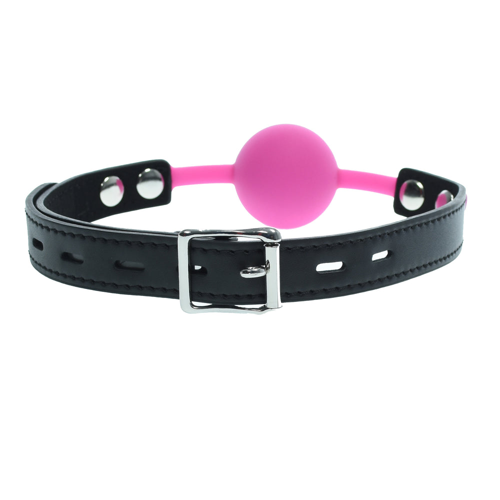 Pink Silicone Gag Ball