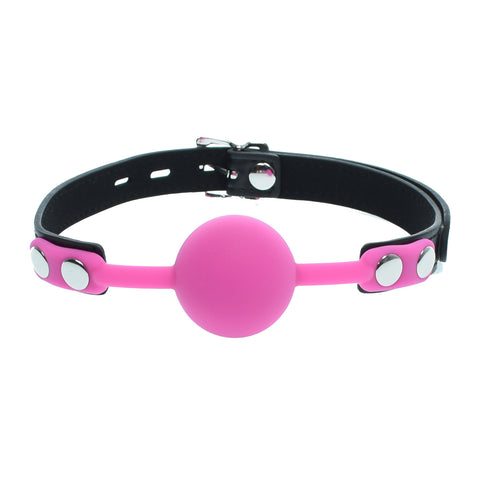 Pink Silicone Gag Ball