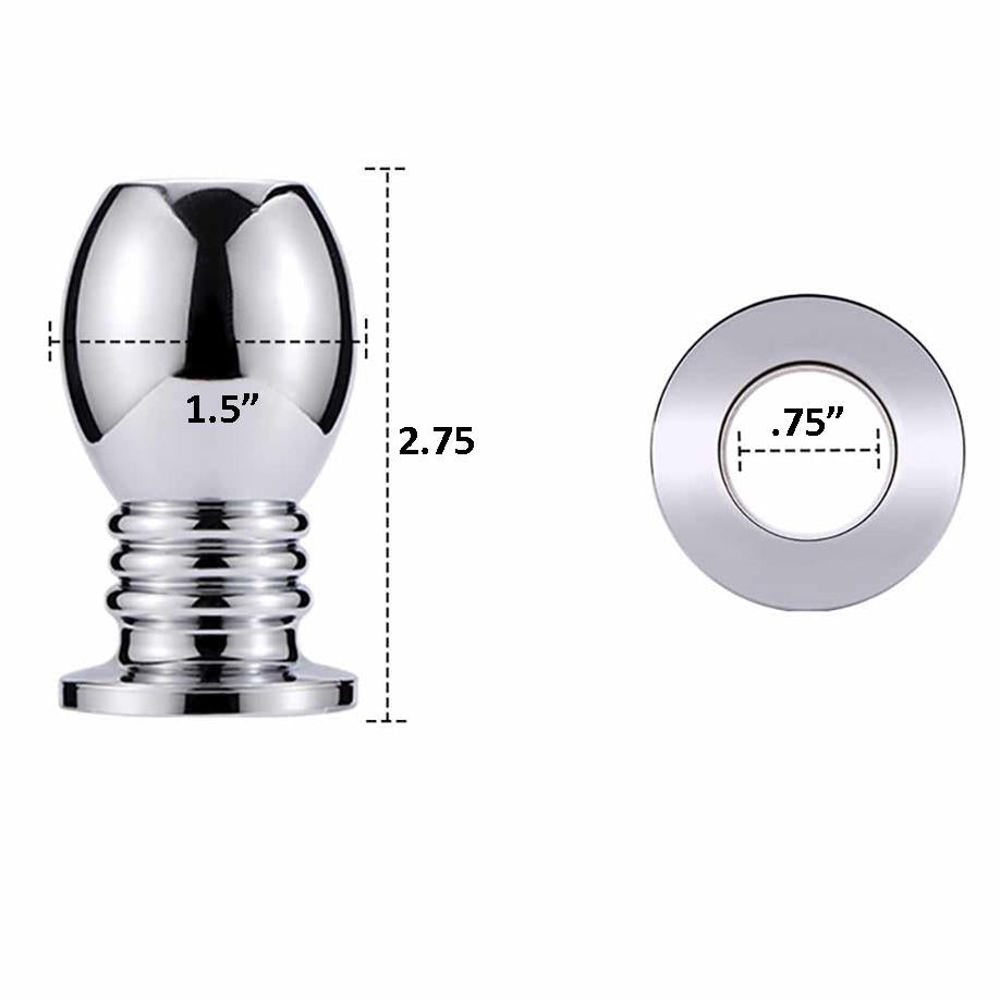 metal hollow anal plug