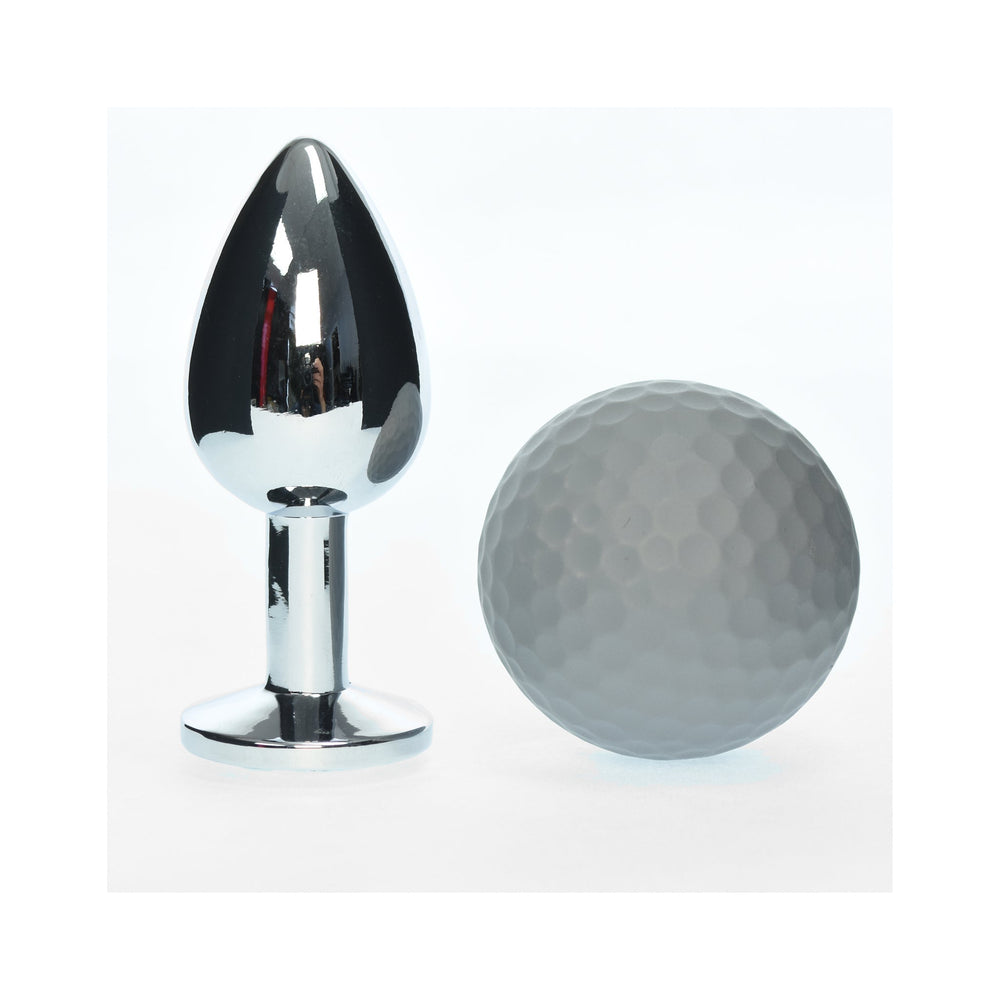 Small Metal Anal Plug Black  Jewel