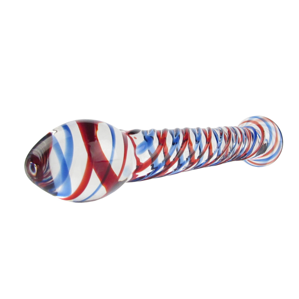 Smooth American Twist Glass Dildo