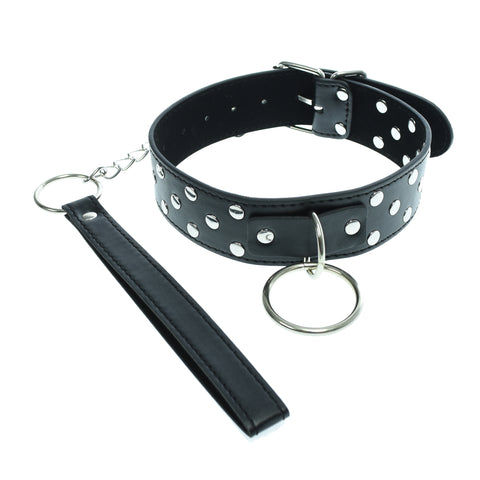 BDSM Studded Leather Collar