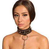 BDSM Spiked Leather Collar