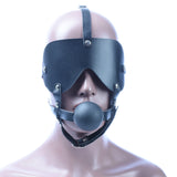 Blindfold Head Harness With Gag Ball