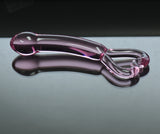 8 Inch Pink Heart Glass Dildo