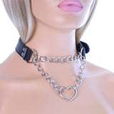 Heart Shape Choker Collar