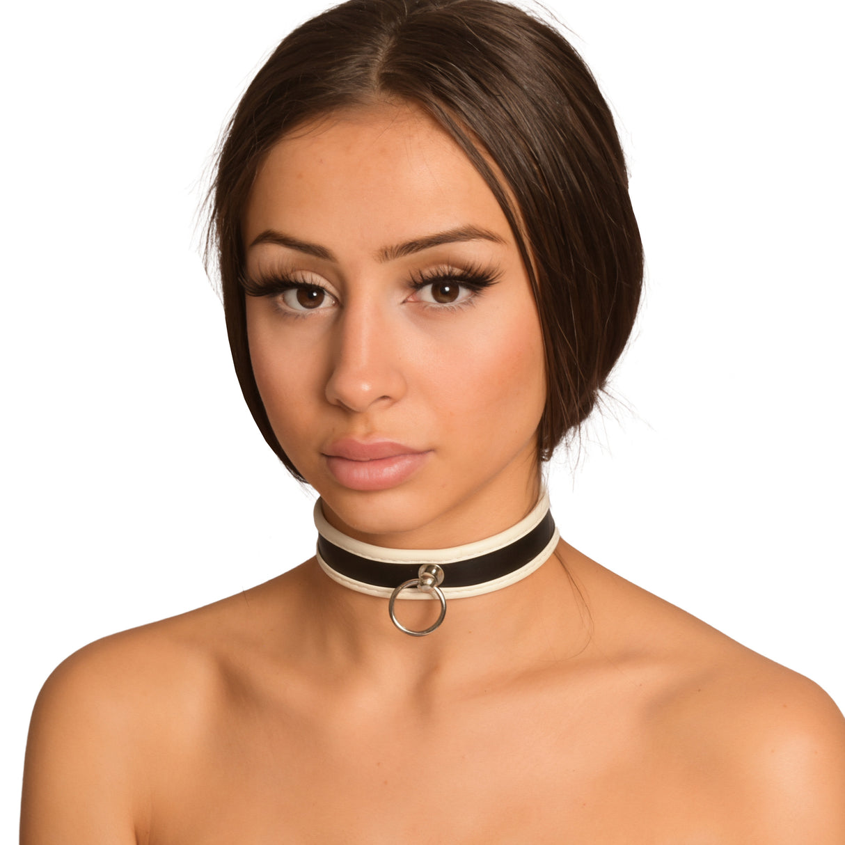 Ordinary White Ribbon Neck Collar