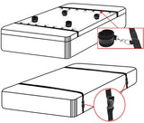 Position Select Bed Restraint Set With Soft Cuffs