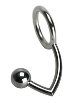 Single Ball Anal Hook Cock Ring 2.5 inch Ring