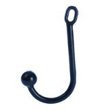 1.75 Inch Heavy Duty Black Single Ball Anal Hook