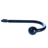 1.75 Inch Heavy Duty Black Single Ball Anal Hook