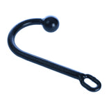 1.75 Inch Heavy Duty Black Single Ball Anal Hook