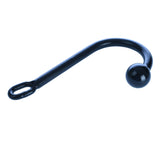 1.75 Inch Heavy Duty Black Single Ball Anal Hook