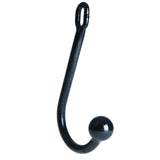 1.75 Inch Heavy Duty Black Single Ball Anal Hook