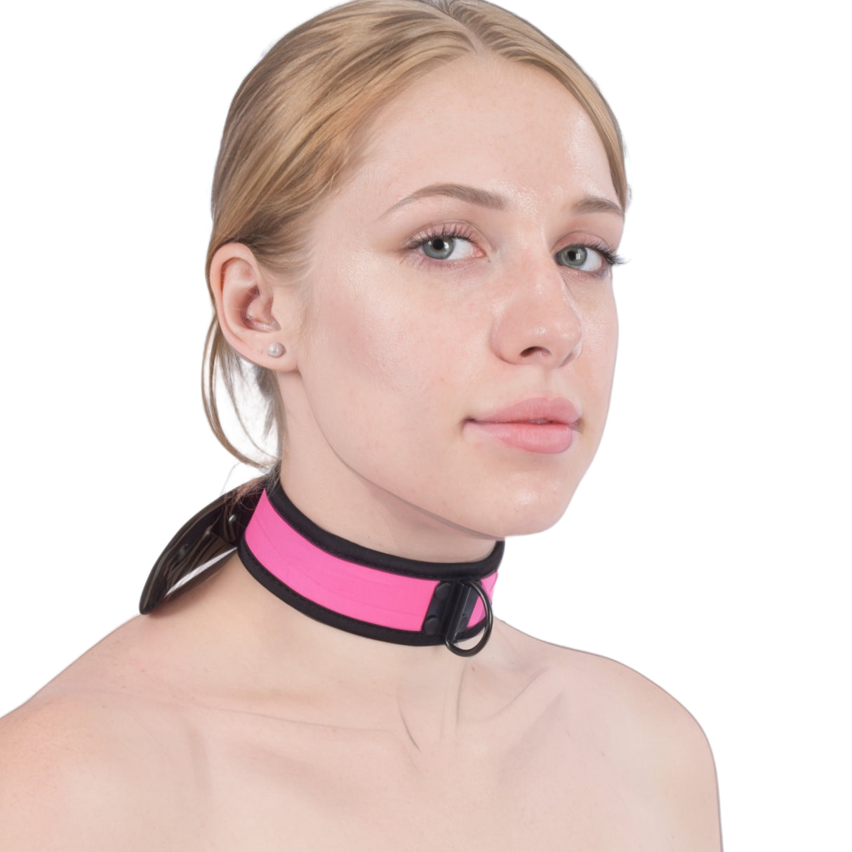 Pink Padded Bondage Collar