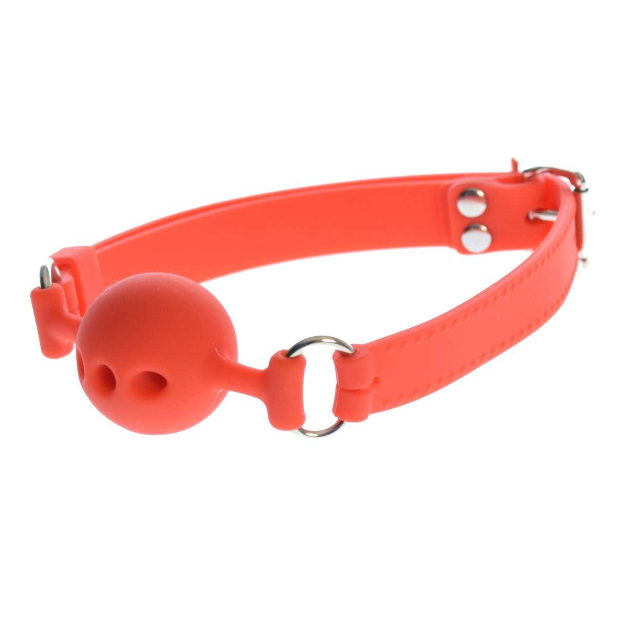 1.5 Inch Red Breathable Silicone Gag Ball