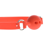 1.5 Inch Red Breathable Silicone Gag Ball