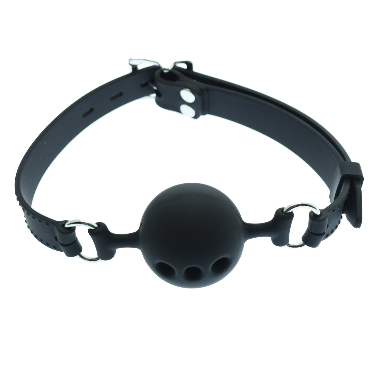 1.75 Inch Black Silicone Breathable Gag Ball