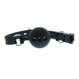 1.75 Inch Black Silicone Breathable Gag Ball