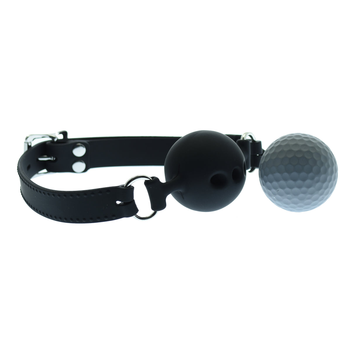 1.75 Inch Black Silicone Breathable Gag Ball