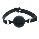 2 Inch Black Breathable Silicone Gag Ball