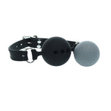 2 Inch Black Breathable Silicone Gag Ball