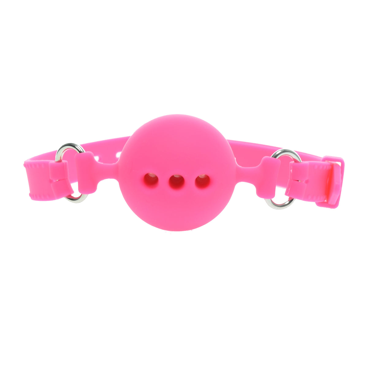 Large Pink Silicone Breathable Gag Ball