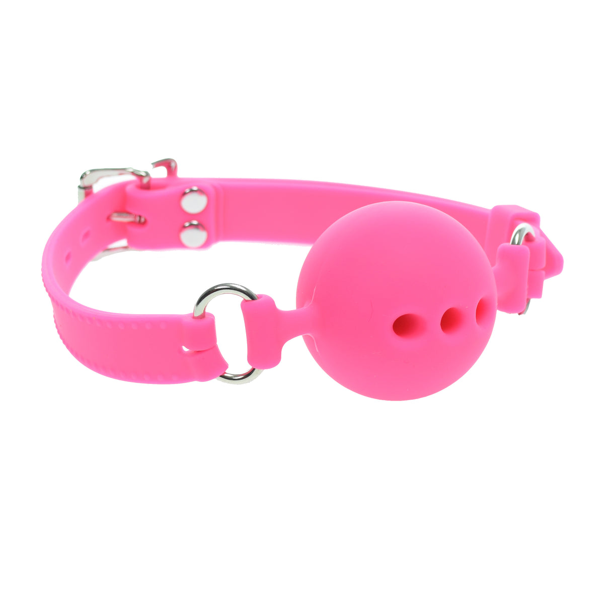 Large Pink Silicone Breathable Gag Ball