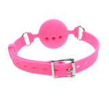 Large Pink Silicone Breathable Gag Ball