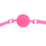 Large Pink Silicone Breathable Gag Ball