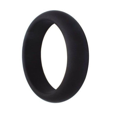 Round Silicone Cock Ring Black