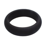 Round Silicone Cock Ring Black