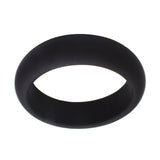 Round Silicone Cock Ring Black