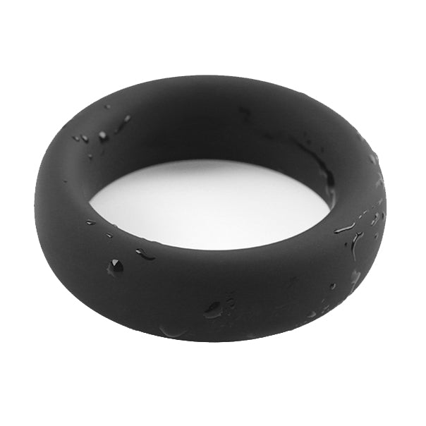 Round Silicone Cock Ring Black