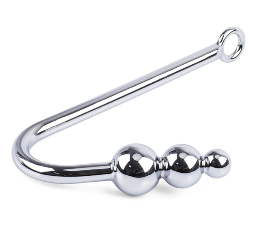 3 ball metal anal hook