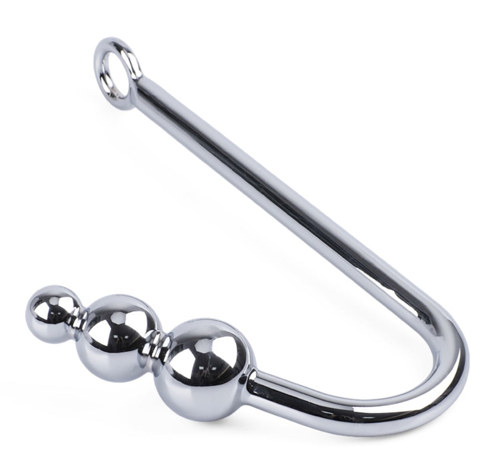 3 ball metal anal hook