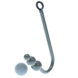 3 Ball Solid Steel Grey Anal Hook