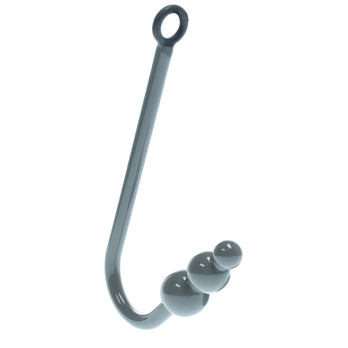 3 Ball Solid Steel Grey Anal Hook