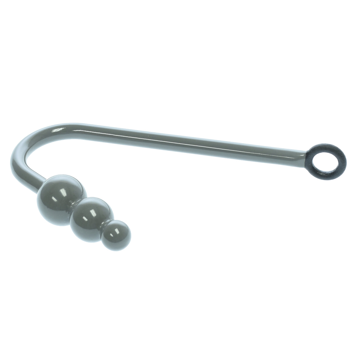 3 Ball Solid Steel Grey Anal Hook