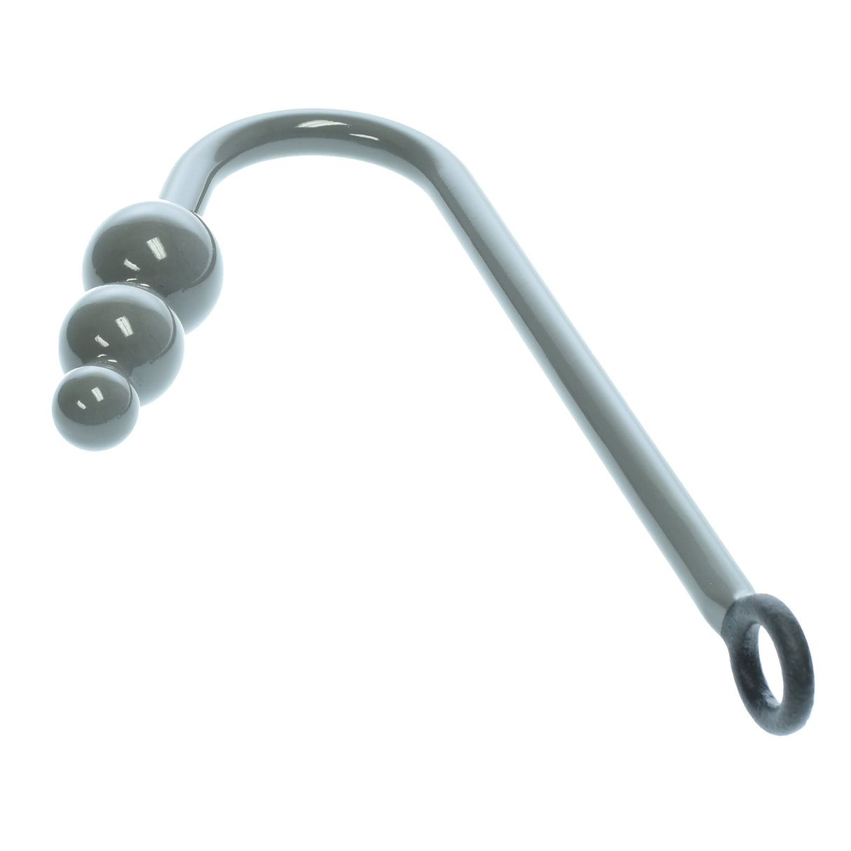 3 Ball Solid Steel Grey Anal Hook