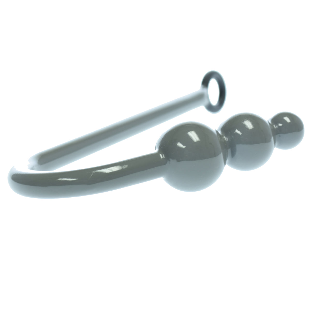 3 Ball Solid Steel Grey Anal Hook