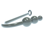 3 Ball Solid Steel Grey Anal Hook